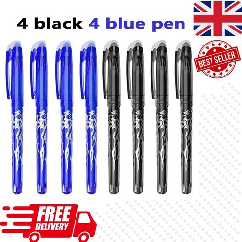 Black erasable pens rub - erasable,