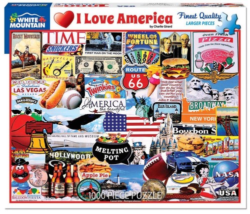 White mountain puzzles love - white,