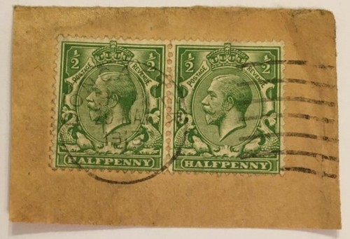 Stamps two kg5 halfpenny - stamps,
