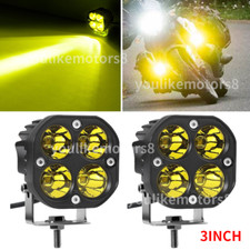 2x 3 INCH Yellow Driving Fog