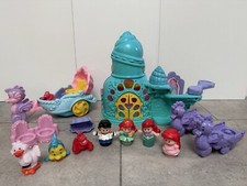 Fisher Price Little People Princess; Little Mermaid, Ariel Castle and Carriage