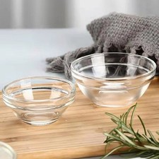 4pcs Glass Pudding Bowls Jelly Bowls Home Seasoning Bowls Seasoning Containers