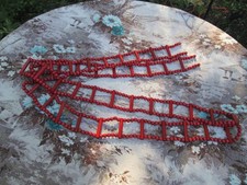 Vintage Wood Garland Beaded