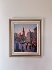 Swedish midcentury vintage oil - swedish,
