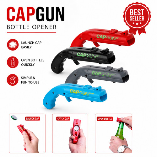 Creative cap gun bottle - cap,