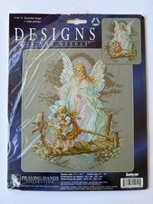 Guardian angel cross stitch - cross,