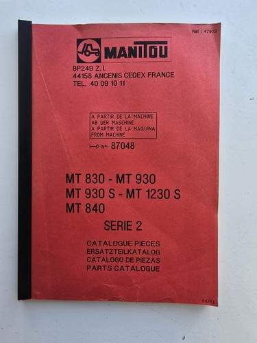 Manitou mt830 mt930 - mt830,