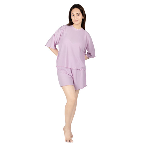 Womens pyjamas cotton - cotton, ribbed