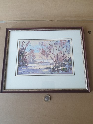 Oil painting winter - painting, of