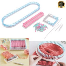 DIY Knitting Board Tool Knit Weave Loom Kit Multifunction Adjustable Craft Yarn