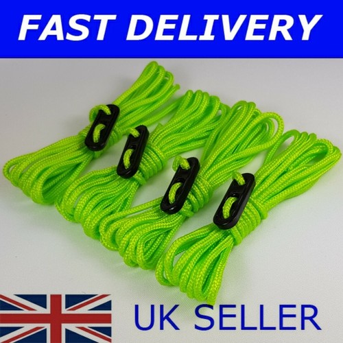 Fluorescent green guy line - x4,