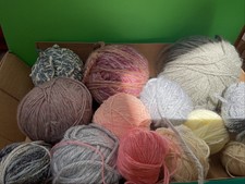 460g Of Assorted Wools (Greys, Pinks And Creams)