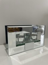 NEW MIRRORED 2 TEA LIGHT