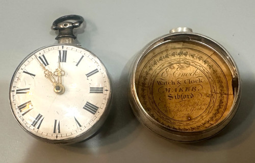 Antique silver fusee - antique, pair