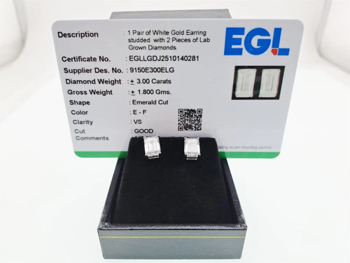 Emerald cut carat - 3,