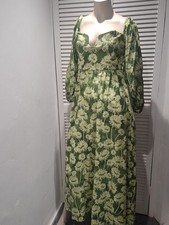 ZARA Green Floral Print Off