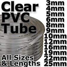 PVC Clear Plastic Flexible Hose Pipe Tube Fuel Safe Water Car Oil Air Pond