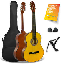 Classical Guitar Full 4/4 Size XF Starter Pack with Nylon Strings - 3rd Avenue