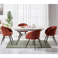 Pack of 4 Velvet Dining Chair