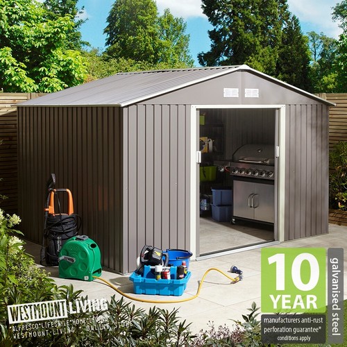 New 10x8 metal apex garden - ft,