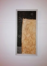 Govinder Nazran (1964 - 2008) "Cinnamon Cat" - Original Oil on Canvas