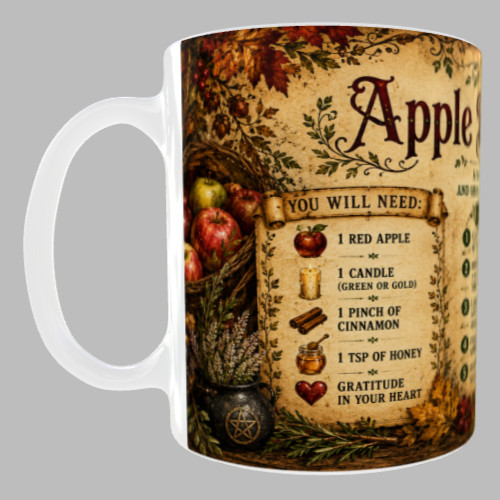 Apple blessing spell mug 11oz - spell,