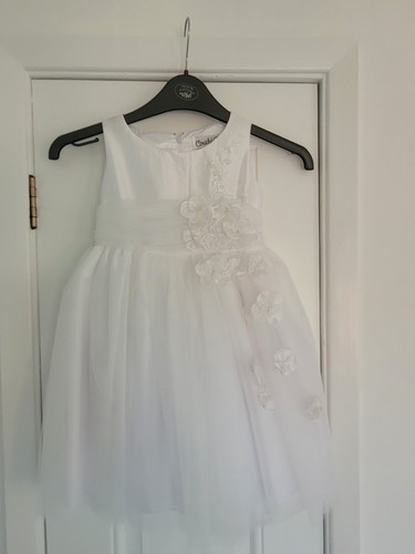 Flower girl dress white - flower,