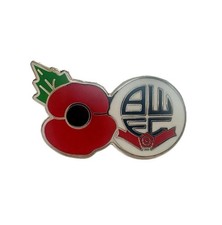 Bolton Wanderers FC Poppy Remembrance Pin Badge