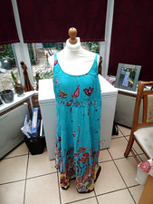 QVC turquoise floral maxi