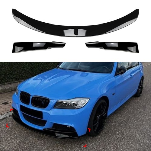 Black front lip spoiler - front,