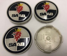 4x Saab Alloy Wheel Centre Cap