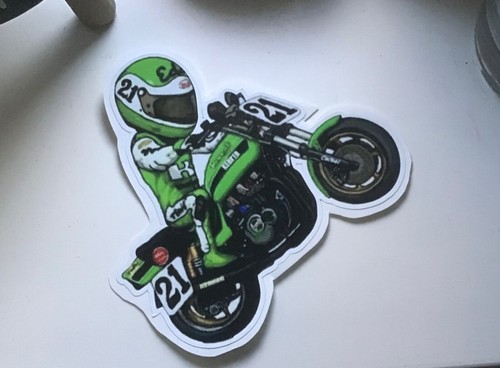 Eddie lawson kawasaki - eddie, #21