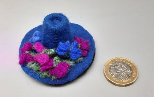 Vintage blue felt - vintage,