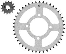Yamaha YBR125 Custom sprocket set (2008-2015) - 14t front & 43t rear - 428 pitch