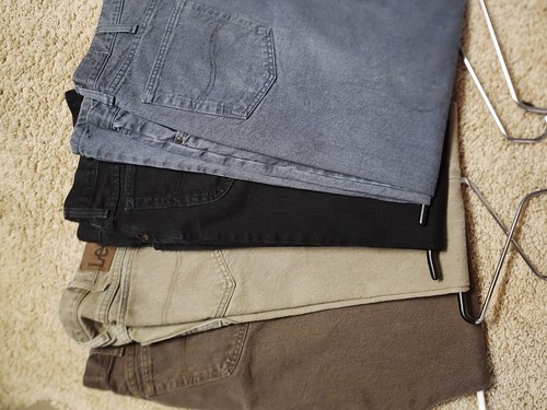 Men colored jeans - men's,