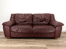 SOFA 3 Seater Plum Leather