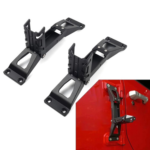 Door hinge step foot pegs - door,