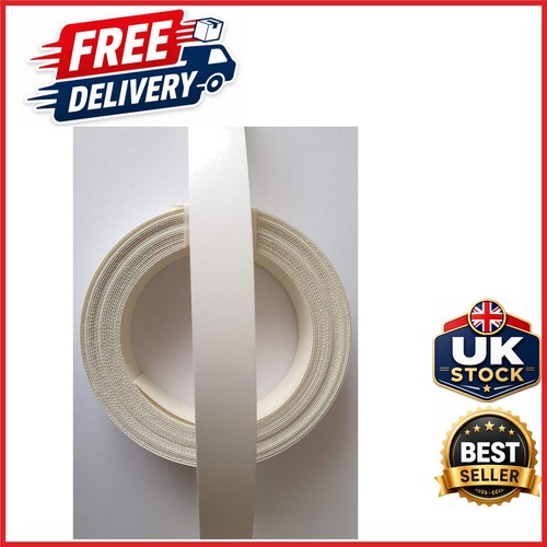 White smooth melamine edging - smooth,