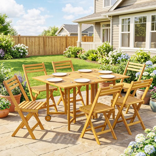 Pieces garden dining set - 7,