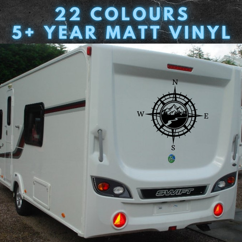 Compass mountain van - van, decal