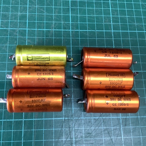 Vintage plessey 1000uf - 1000uf, 25v