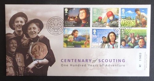 2007 centenary scouting 50p - centenary, of