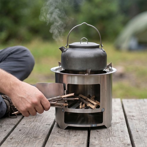 Portable wood burning - burning, stove