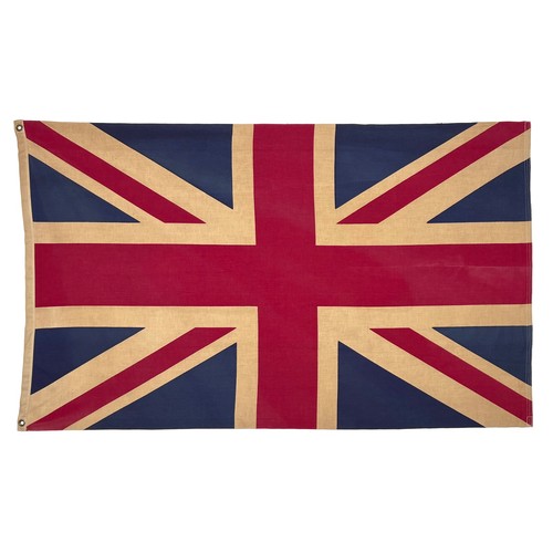 Vintage cotton union jack flag - cotton,