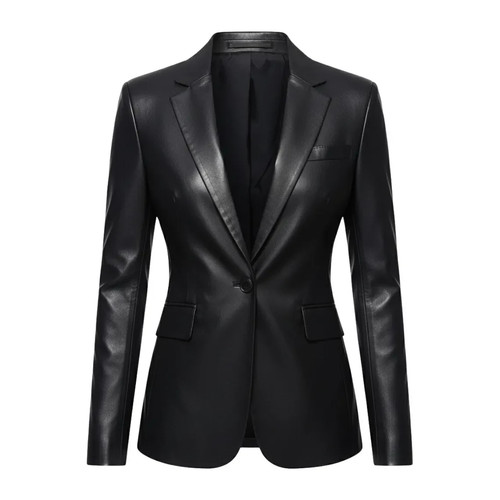 Women black genuine leather - genuine,