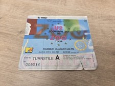 Zooropa zoo tour ticket - u2,