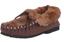 Kangaroo Skin Moccasin Slipper