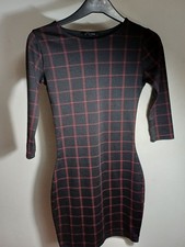 Black/Burgundy Bodycon Dress Size 6