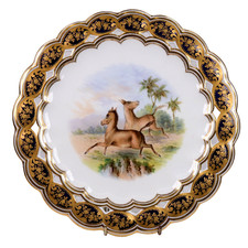 Coalport Cabinet Plate Horse