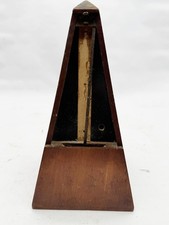 ANTIQUE WOODEN PYRAMID METRONOME CLOCKWORK MECHANISM MUSICAL INSTRUMENT